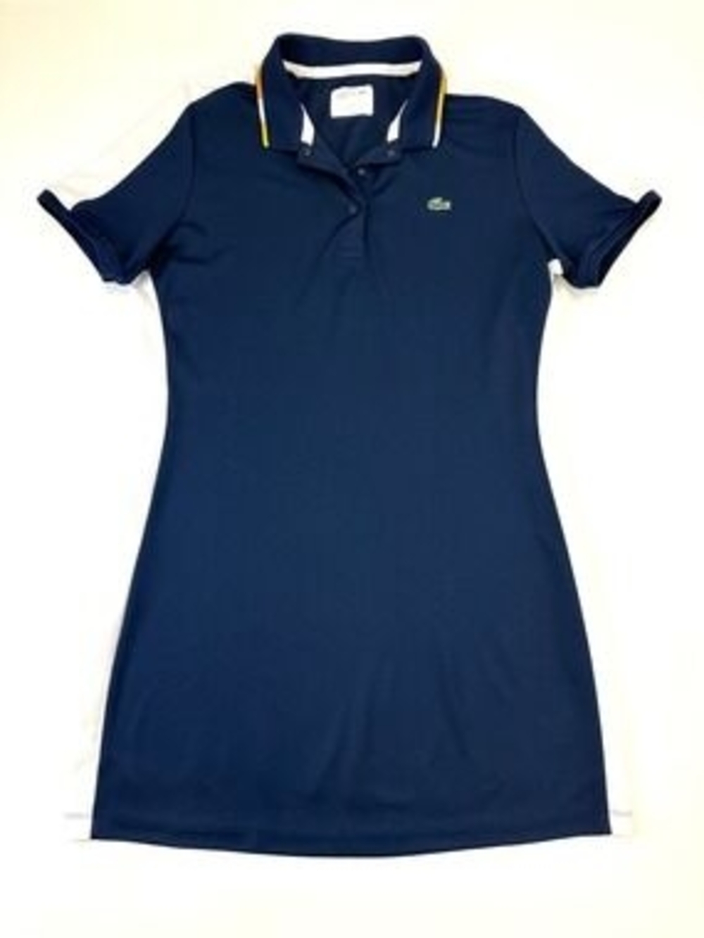 Lacoste Sport Polo Shirt Dress Navy White Size 42